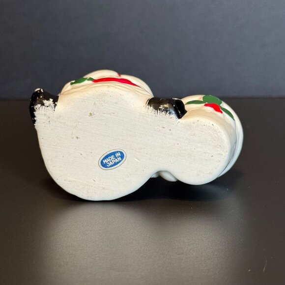 Vintage Santa Claus Ceramic Candle Holders Set Of 2 Festive Christmas Decor Red - Picture 12 of 16